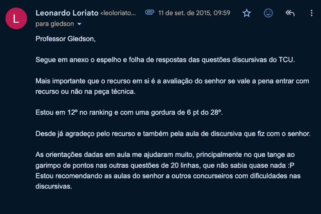Leonardo Loriato - Auditor de Controle Externo no TCU