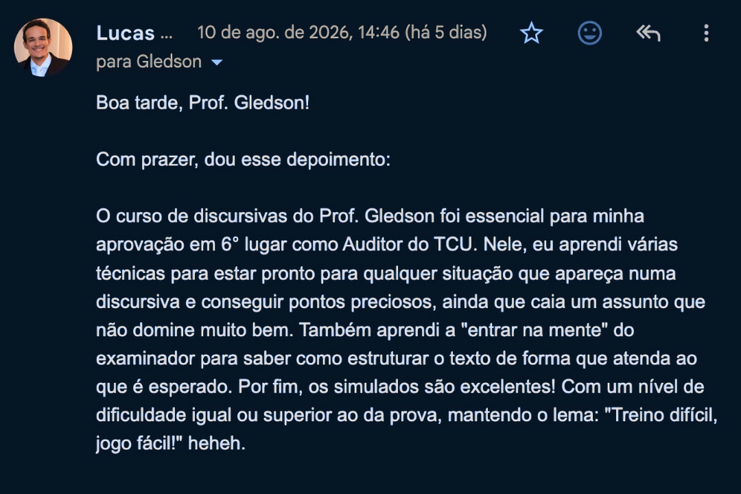 Lucas Camargo - Auditor de Controle Externo no TCU